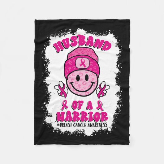 Van een Warrior Breast Cancer Awareness Support Sq Fleece Deken (Voorkant)