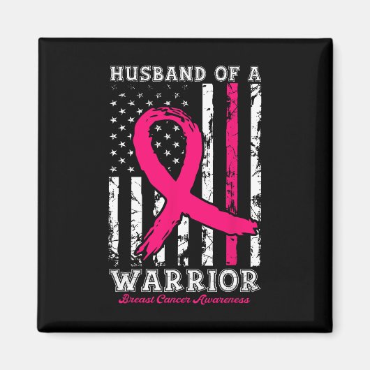 Van een Warrior Breast Cancer Awareness Support Sq Magneet (Voorkant)