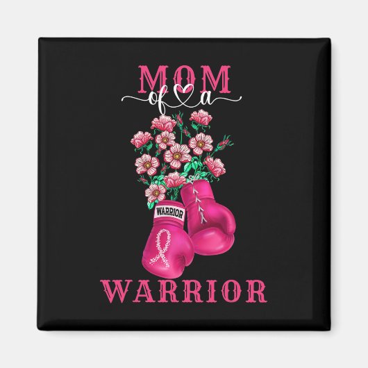 Van een Warrior Breast Cancer Awareness Support Sq Magneet (Voorkant)