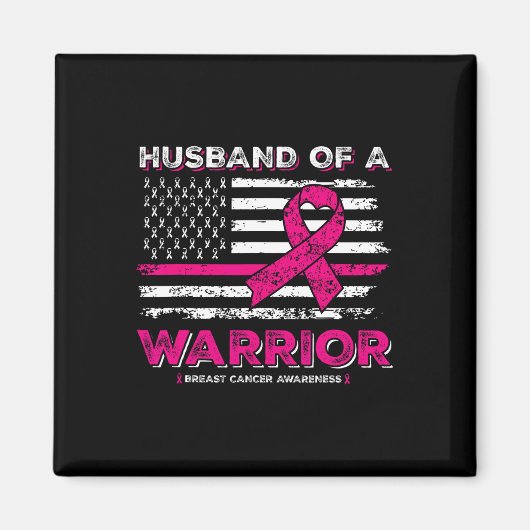 Van een Warrior Breast Cancer Awareness Support Sq Magneet (Voorkant)
