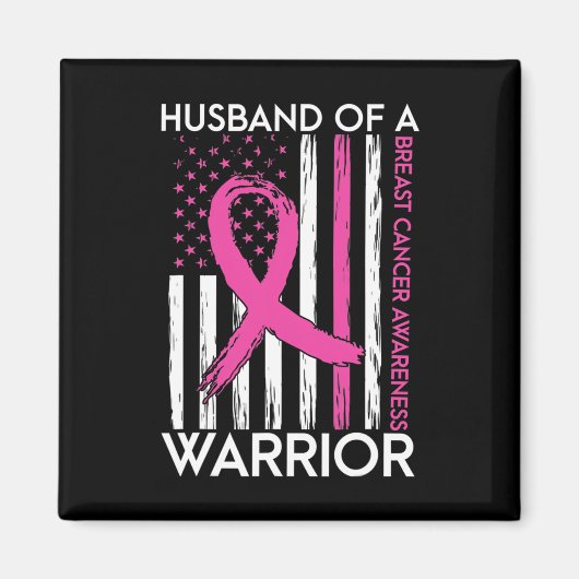 Van een Warrior Breast Cancer Awareness Support Sq Magneet (Voorkant)