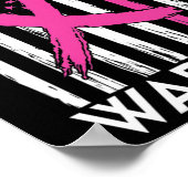 Van een Warrior Breast Cancer Awareness Support Sq Poster (Hoek)