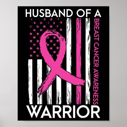 Van een Warrior Breast Cancer Awareness Support Sq Poster (Voorkant)