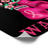 Van een Warrior Breast Cancer Awareness Support Sq Poster (Hoek)