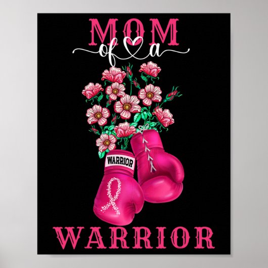 Van een Warrior Breast Cancer Awareness Support Sq Poster (Voorkant)