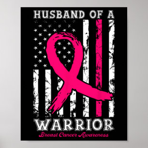 Van een Warrior Breast Cancer Awareness Support Sq Poster