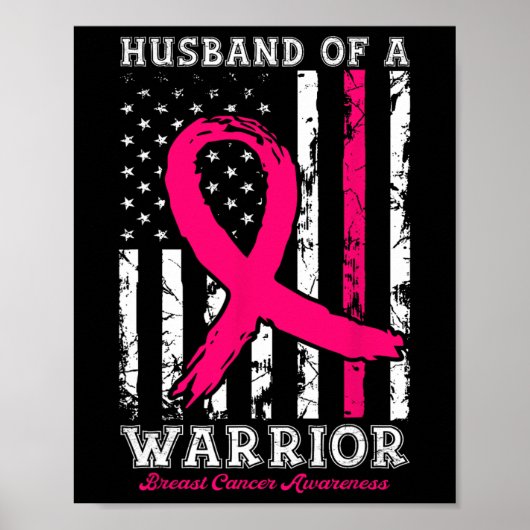 Van een Warrior Breast Cancer Awareness Support Sq Poster (Voorkant)