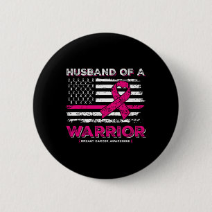 Van een Warrior Breast Cancer Awareness Support Sq Ronde Button 5,7 Cm