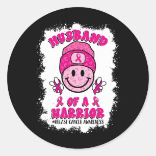 Van een Warrior Breast Cancer Awareness Support Sq Ronde Sticker