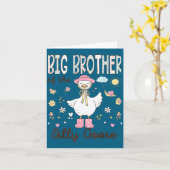 Van eerste grote broer domme gans verjaardag kaart (Gele Bloem)