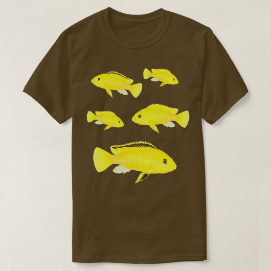 van Electric Yellow Lab Cichlids Fish Aquarium Own T-shirt (Design voorkant)