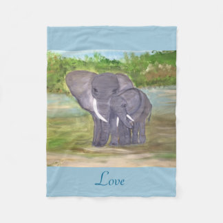Van Elephants houden Fleece Deken