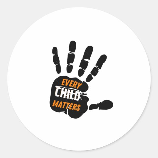Van elk kind s _ Oranje dag Sticker (Voorkant)