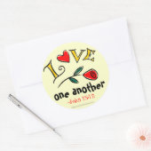 Van elkaar houden Bijbelprijzen Ronde Sticker (Envelop)