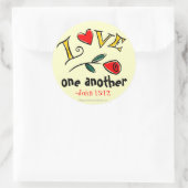 Van elkaar houden Bijbelprijzen Ronde Sticker (Tas)