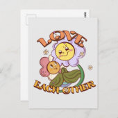 van elkaar houden briefkaart (Voorkant / Achterkant)