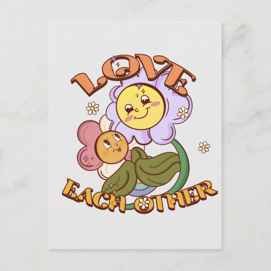 van elkaar houden briefkaart (Voorkant)