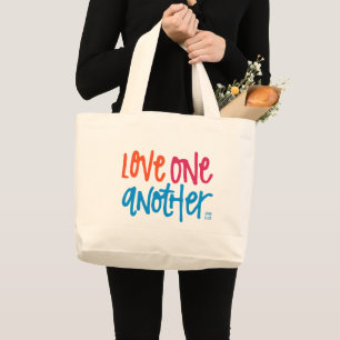 Van elkaar houden grote tote bag