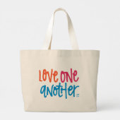 Van elkaar houden grote tote bag (Achterkant)