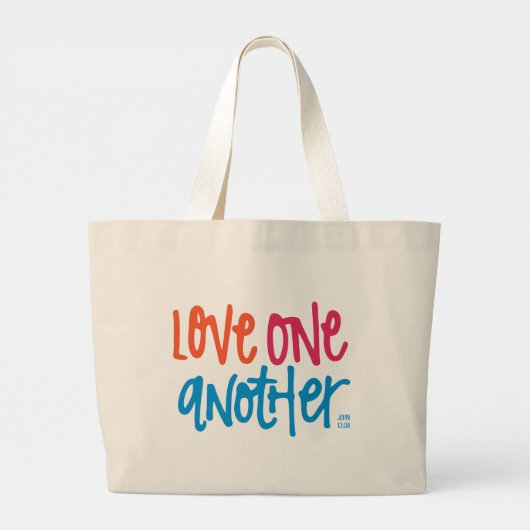 Van elkaar houden grote tote bag (Achterkant)