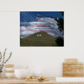 Van elke bergkant poster (Keuken)