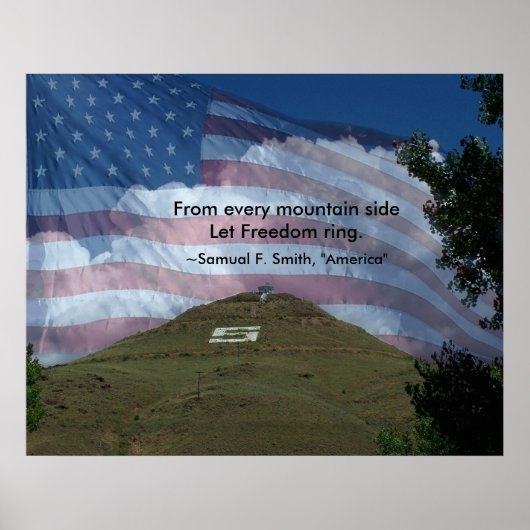 Van elke bergkant poster (Voorkant)