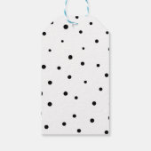 Van en naar Black Modern Calligraphy Gift Label Cadeaulabel (Achterkant)