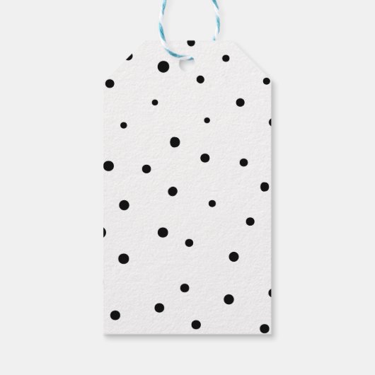 Van en naar Black Modern Calligraphy Gift Label Cadeaulabel (Achterkant)