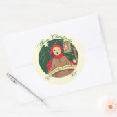 Van en naar Christmas Caroler Gift Label Label (Envelop)