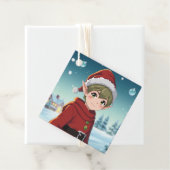 Van en naar Christmas Elf Bedankjes Labels (In situ)