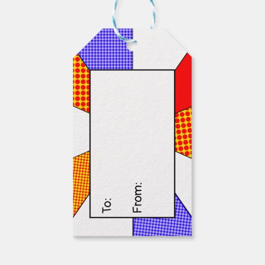 Van en naar filmnacht van Cadeft Label Retro Cadeaulabel (Achterkant)