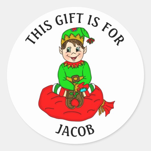 Van en naar het Label met kerstcadeaus (Voorkant)