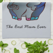 Van esthets houden 4 De beste moeder van CraftiesP Theedoek (Gevouwen)