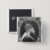 van Ethiopië, Menelik II Vierkante Button 5,1 Cm (Voorkant /achterkant)