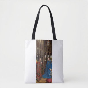 Van Eyck’s Annunciatie Premium Kathedraal Licht Tote Bag