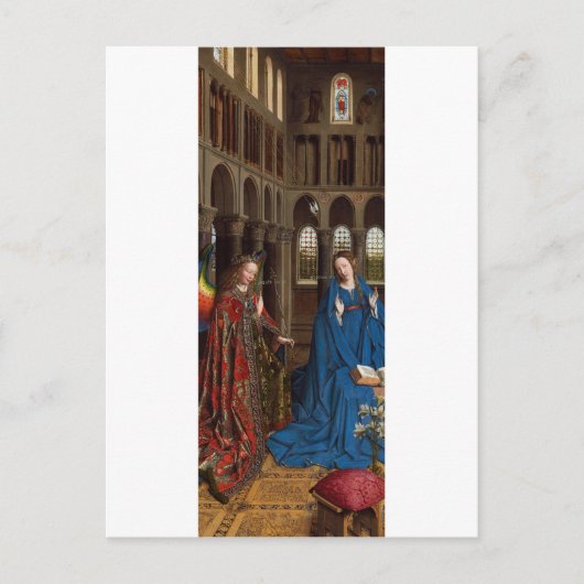 Van Eyck’s Annunciation Premium Kathedraal Licht Briefkaart (Voorkant)