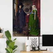 Van Eyck's Arnolfini Portret Poster (Thuiskantoor)