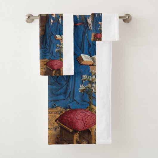 Van Eyck's Ontvangenis Premium Kathedraal Licht Bad Handdoek (Insitu)