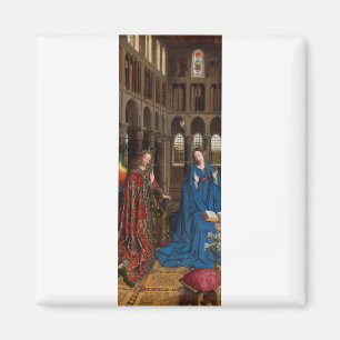 Van Eyck's Ontvangenis Premium Kathedraal Licht Magneet