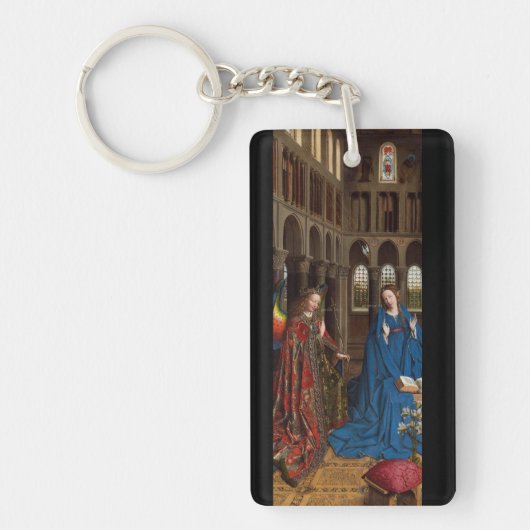 Van Eycks Ontvangenis Premium Kathedraal Licht Sleutelhanger (Voorkant)