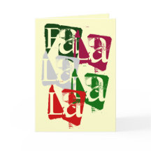 VAN FA LA- LA- KERSTKAART