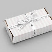 Van familienaam Gifting Script White Black Flower Satijnen Lint