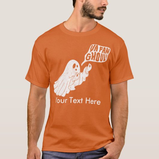 Van Fan Ghoul Halloween Italiaanse Ghost Custom T-shirt (Voorkant)