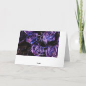 Van Feliz de Portugese Gelukkige Pasen Paarse Feestdagen Kaart (Achterkant)