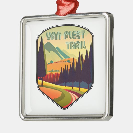 Van Fleet Trail Florida Kleuren Metalen Ornament (Links)