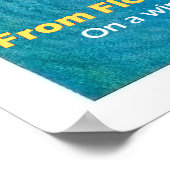 Van Florida tot Cuba,  grappige illustratie Poster (Hoek)