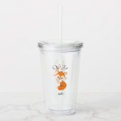 Van Fox Sake Cute Acryl Drinkbeker (Voorkant)