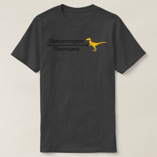 van Funny Velociraptor Wiskunde vergelijking T-shirt (Design voorkant)