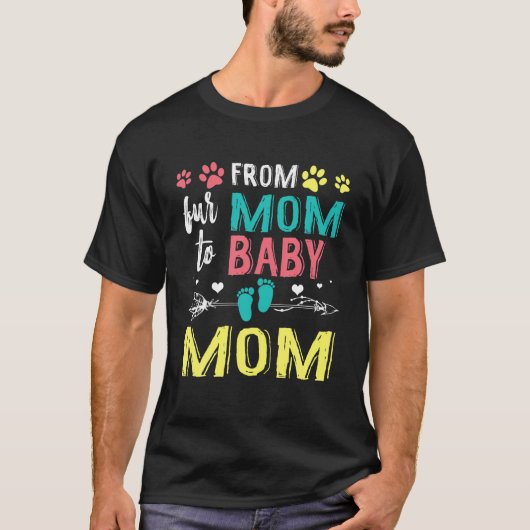 Van Fur Mam tot Baby Mam Dog Cat Owner T-shirt (Voorkant)