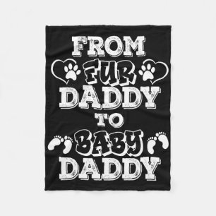 Van Fur Papa naar Baby Papa Nieuwe Vader Zwangersc Fleece Deken